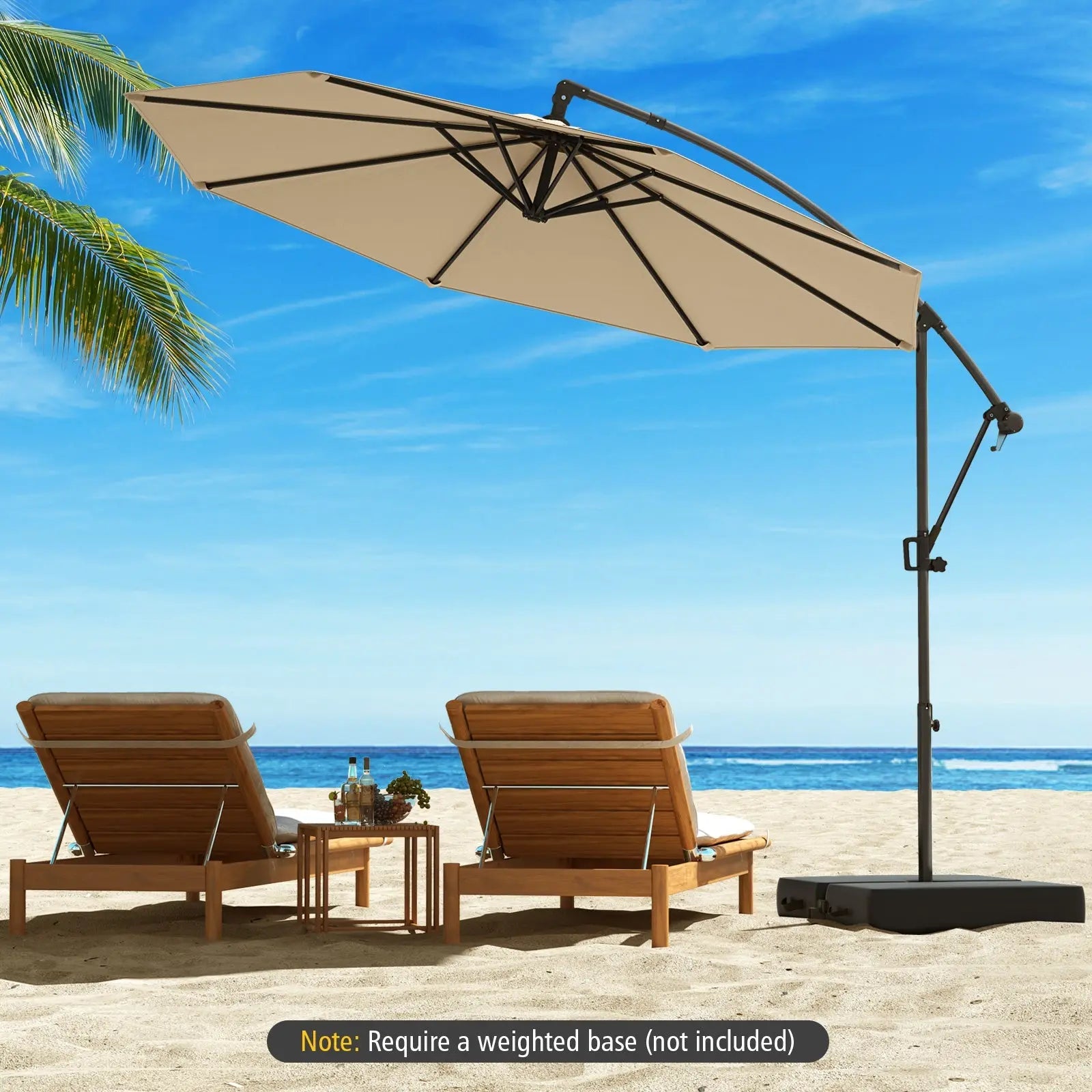 10 patio umbrella offset hanging umbrella outdoor market umbrella d10 Best Choice Products 10ft w/ Easy Tilt Adjustment you can easily walk underneath the opened umbrella 10 Feet Offset Hanging Umbrella