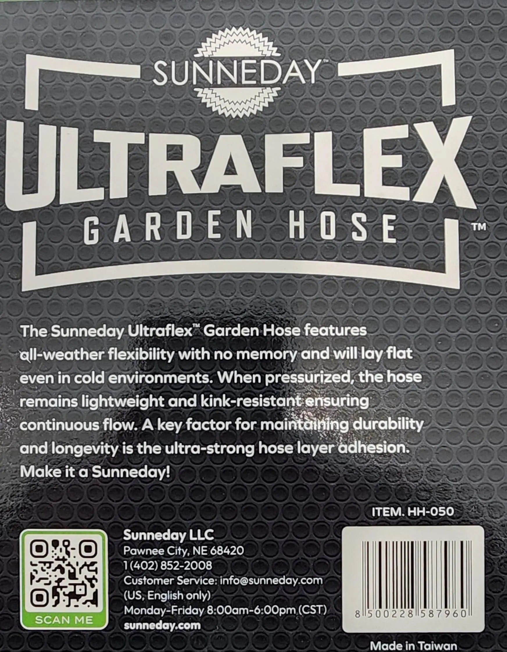 Sunneday Hybrid Garden Hose | Kink-Resistant | Drinking Water Safe | 5/8" 50ft & 100ft - Sunneday LLC