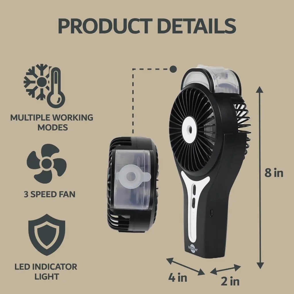 Sunneday Misting Fan, Multiple Colors Available Sunneday