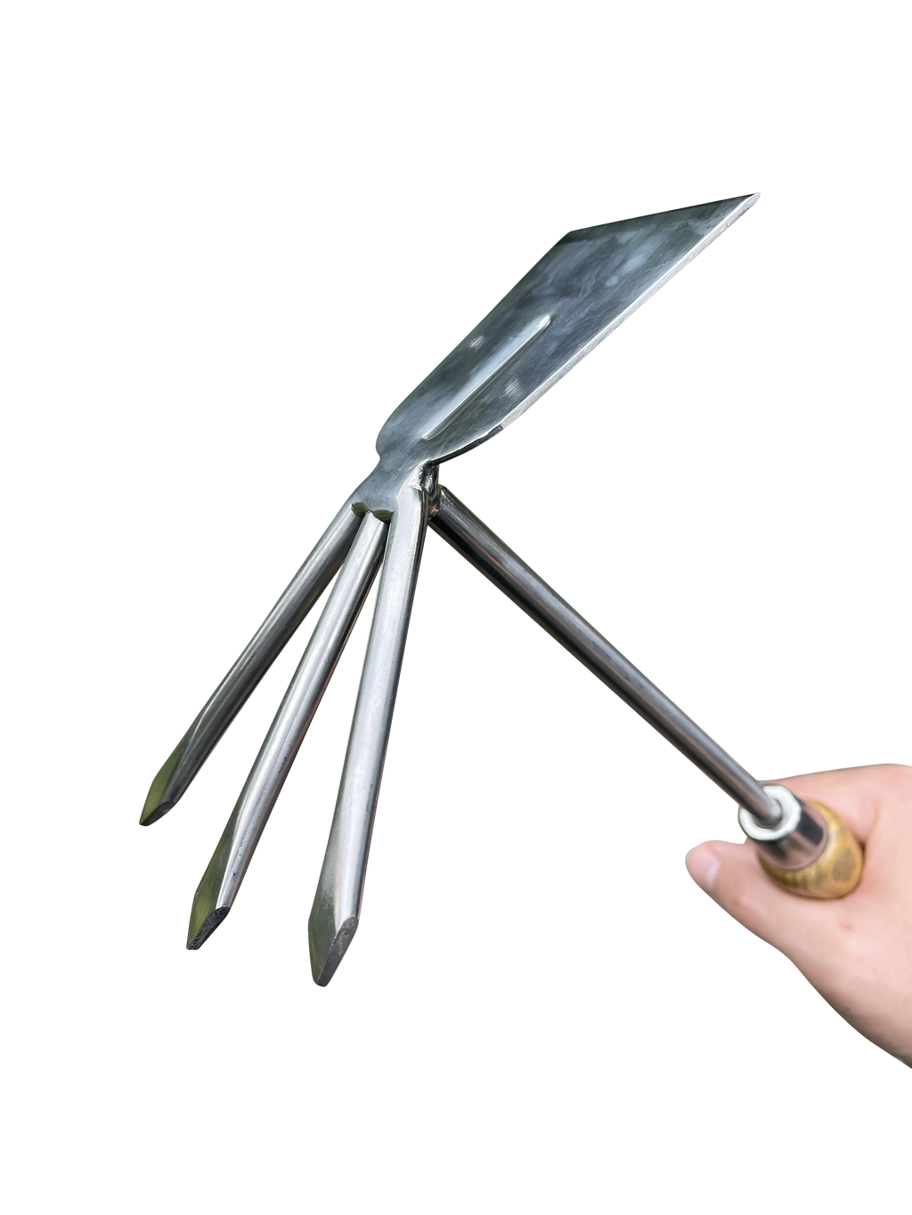 Stainless Steel Garden Cultivator Hoe (classic wood handle) Garden Guru