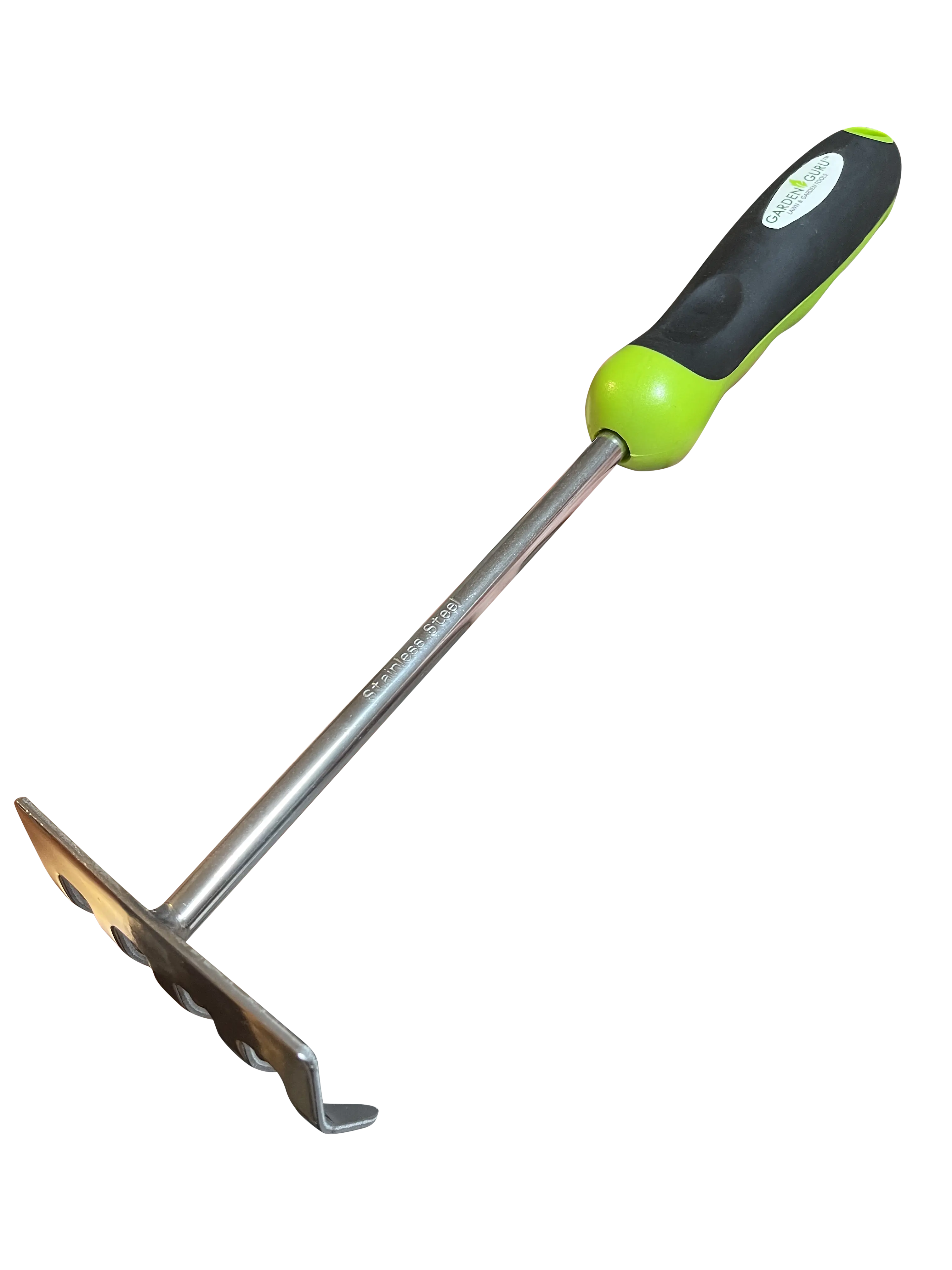 Stainless Steel 5 Tine Rake Cultivator Tiller Tool Garden Guru