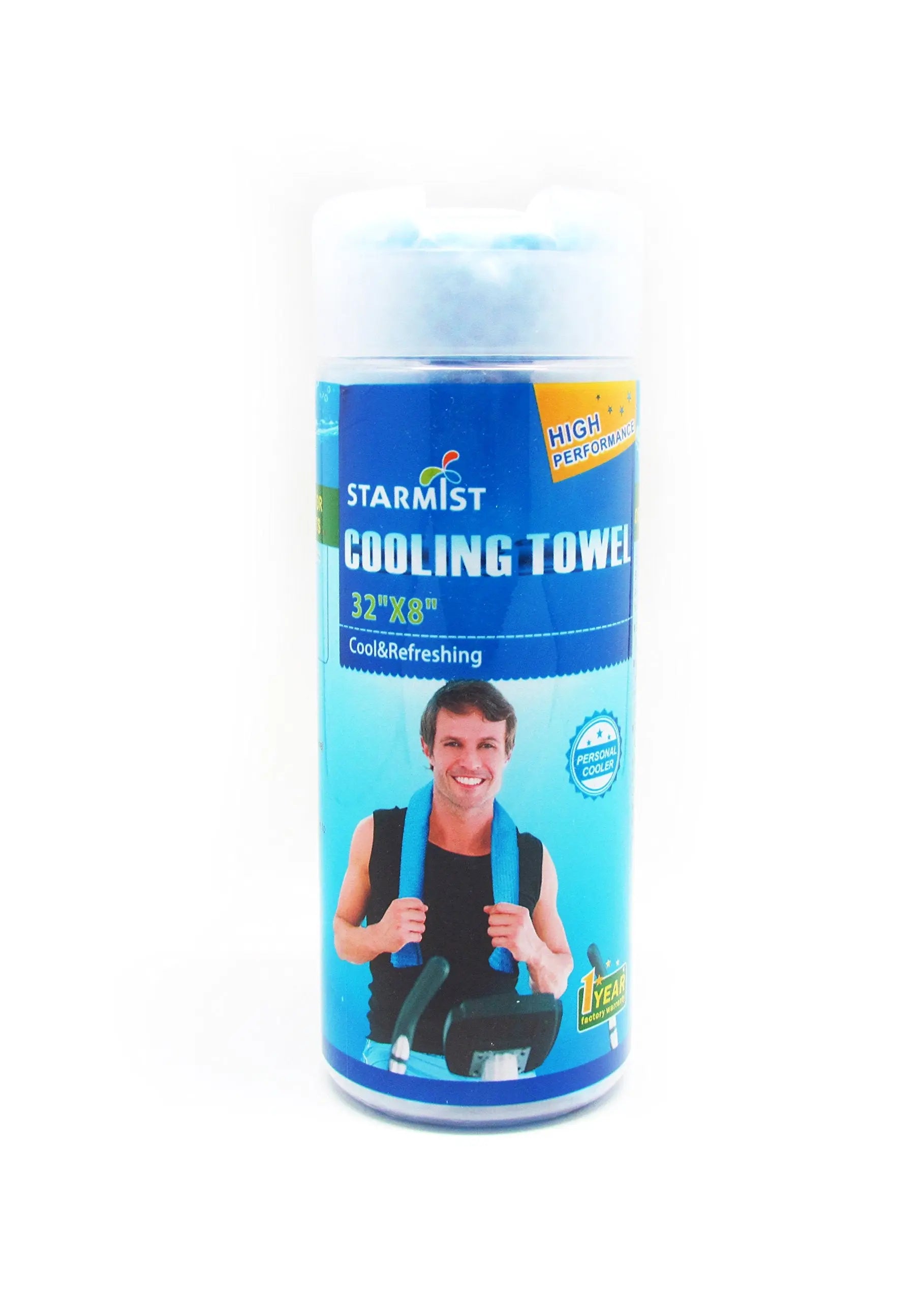 Sunneday Cooling Towel 32"x8" | Snap & Cool Instant Relief | Blue - Sunneday LLC