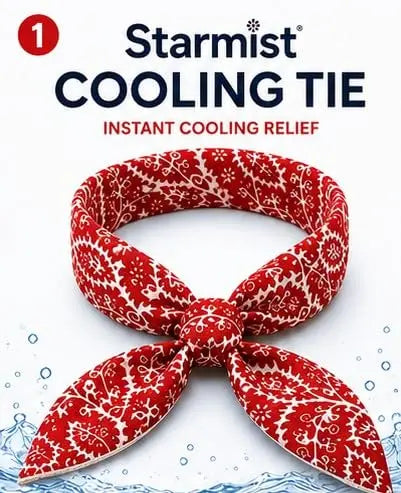 Sunneday Cooling Tie in White | Red | Blue | Black | Sports & Fitness | Gardening | Outdoor Work Sunneday
