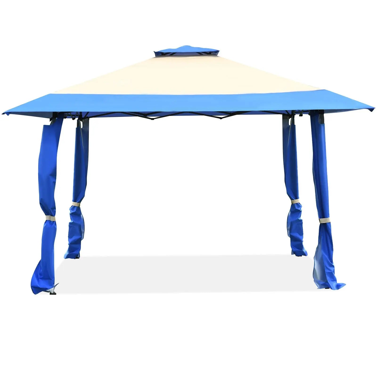 13 Feet x 13 Feet Pop Up Canopy Tent Instant Outdoor Folding Canopy Shelter-Blue DirectDeals