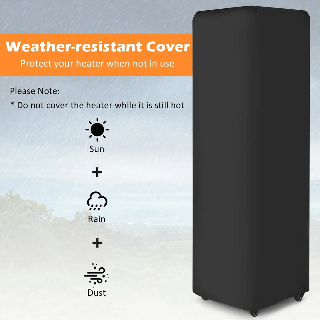 41 000 BTU Propane Patio Heater with Metal Hood-Black DirectDeals