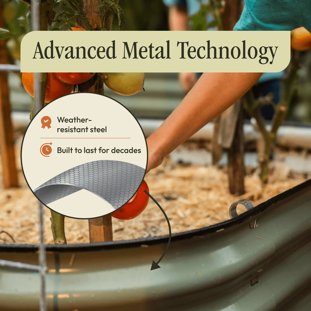 Gro-Rite "No Tools Needed" Premium Metal Raised Garden Bed Kit Gro-Rite Garden Global LLC