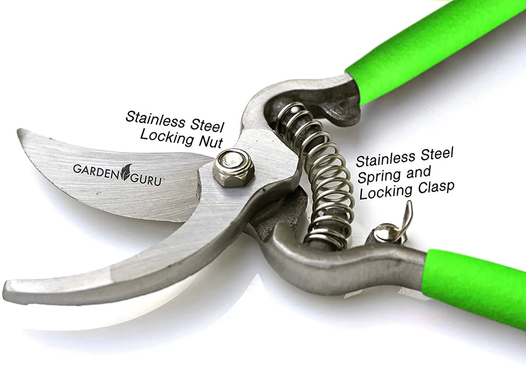 Classic Bypass Pruning Shears Clippers (Green) Garden Guru