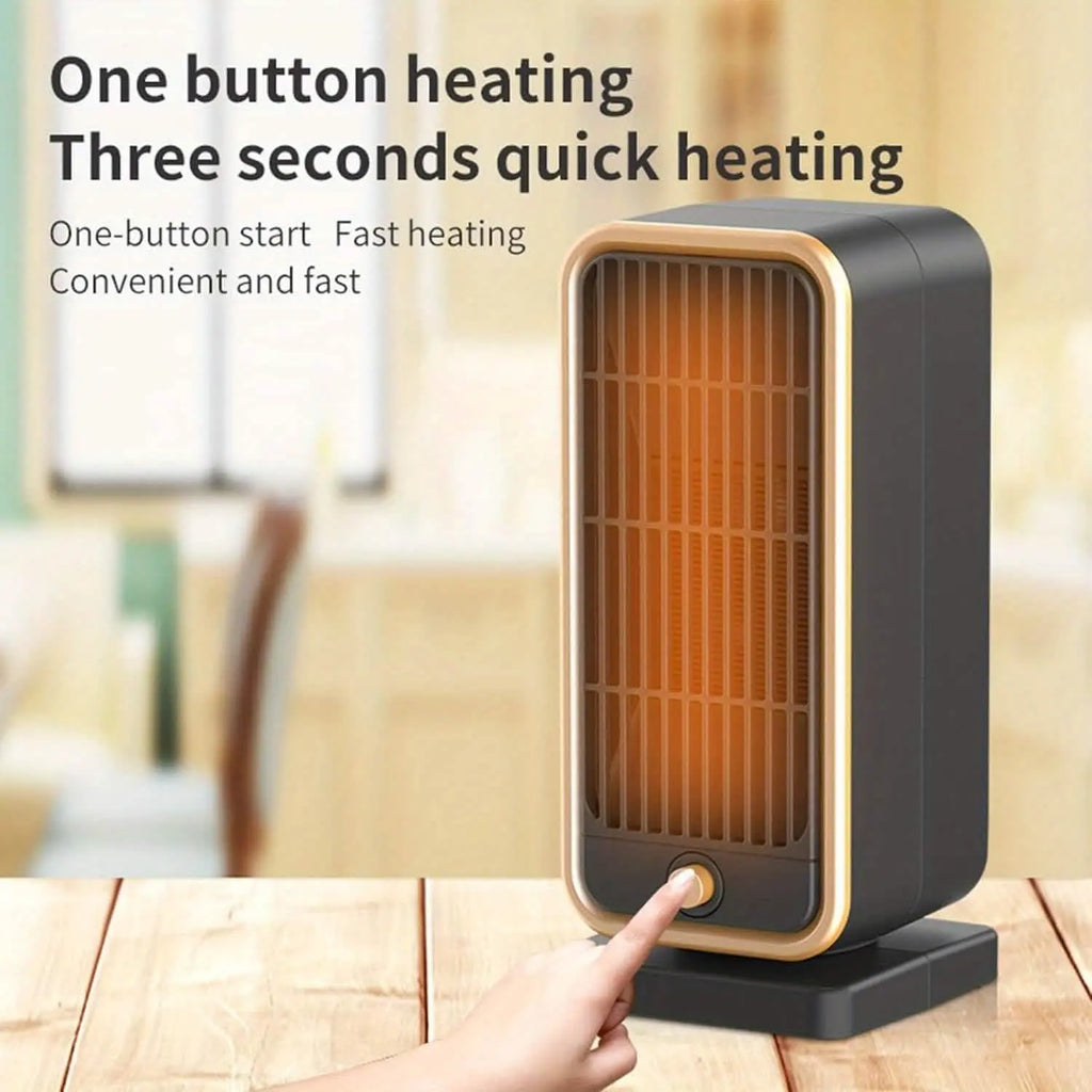 500W Portable Ceramic Space Heater with Safety Tip-Over Protection – Square Design DailySale
