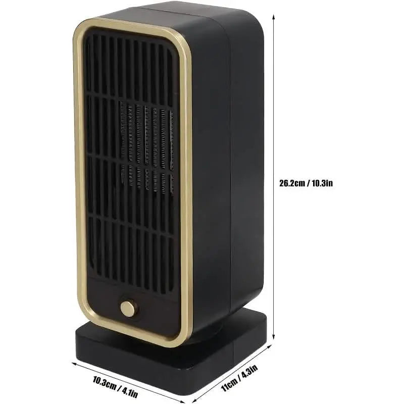 500W Portable Ceramic Space Heater with Safety Tip-Over Protection – Square Design DailySale