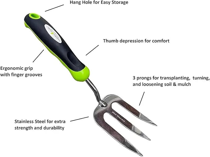 Weeding Set - Includes Dandelion Weeder, Weeding Fork, Patio Crack Weeder Garden Guru