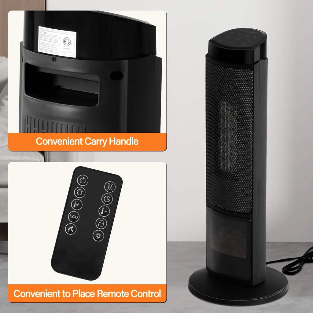 Portable Electric Space Heater with Remote & Thermostat DailySale