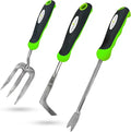 Weeding Set - Includes Dandelion Weeder, Weeding Fork, Patio Crack Weeder Garden Guru