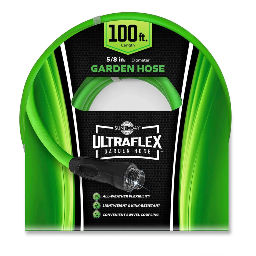 Sunneday Hybrid Garden Hose | Kink-Resistant | Drinking Water Safe | 5/8" 50ft & 100ft - Sunneday LLC
