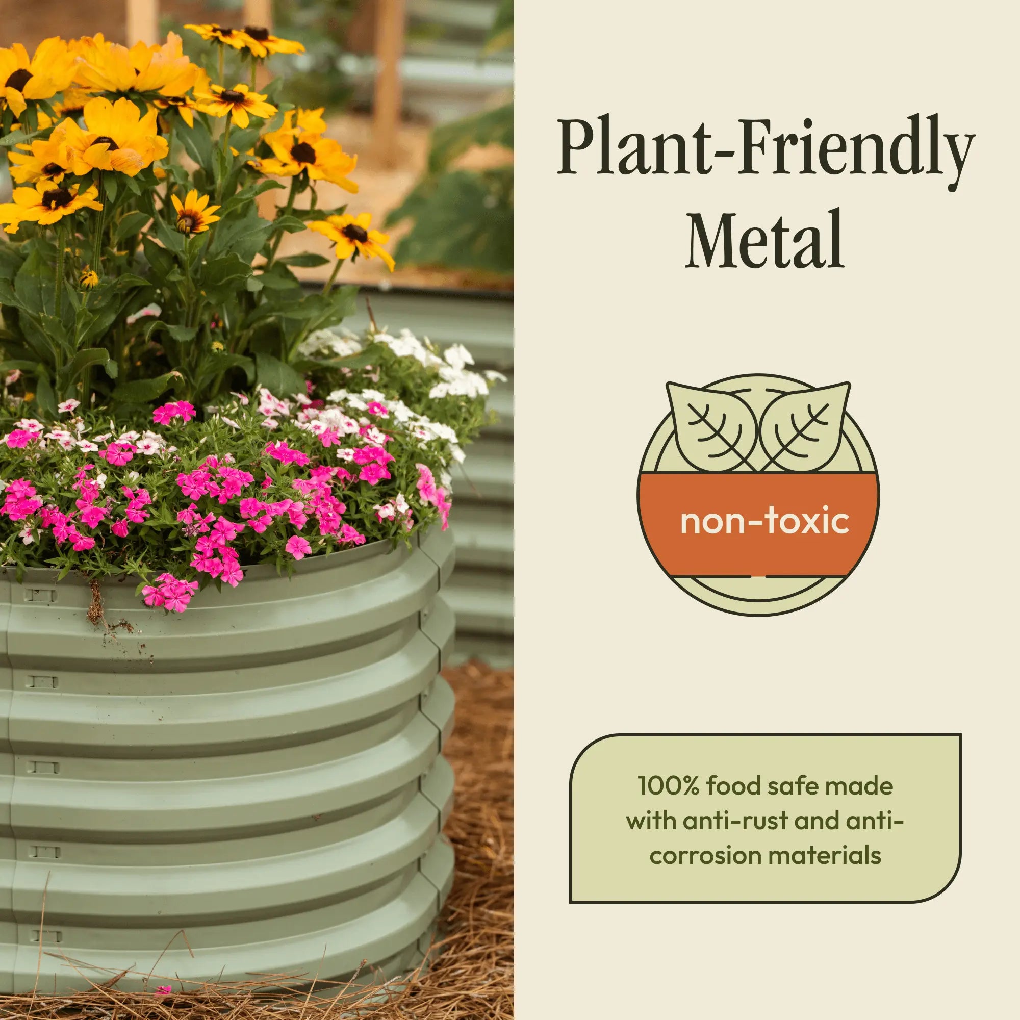 Gro-Rite "No Tools Needed" Premium Metal Raised Garden Bed Kit Gro-Rite Garden Global LLC