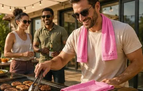 Sunneday Cooling Towel | Green | Pink | Blue | Sports & Fitness | Gardening | Outdoor Work Sunneday