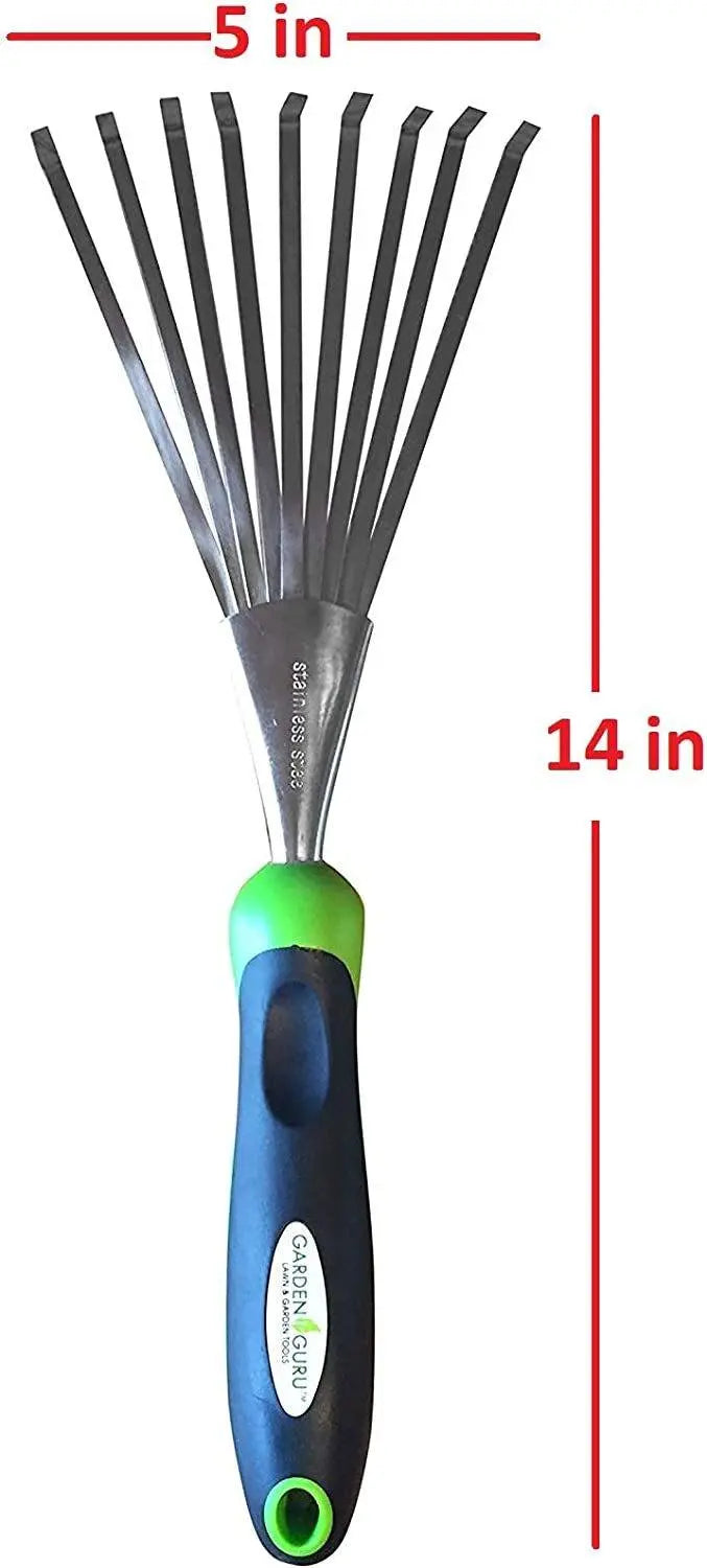 Stainless Steel Garden Hand Rake Tool Garden Guru