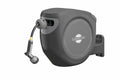 Sunneday Retractable Hose Reel | 100 ft | Auto Rewind | 180° Swivel Wall Mount | Black/Gray | 1/2" & 5/8" - Sunneday LLC