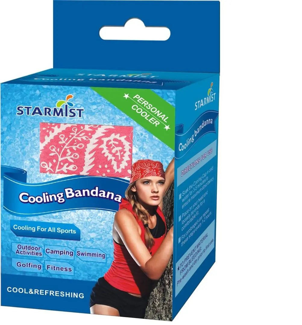 Starmist 90003B Cooling Bandana in Retail Box, Blue, large Starmist