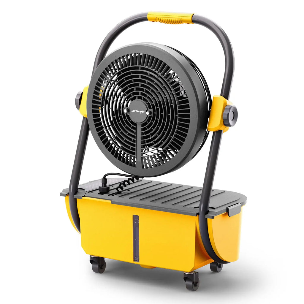 AirSupply MS12 Portable Mist Fan, 11L Tank & Up to 50H Runtime TURBRO