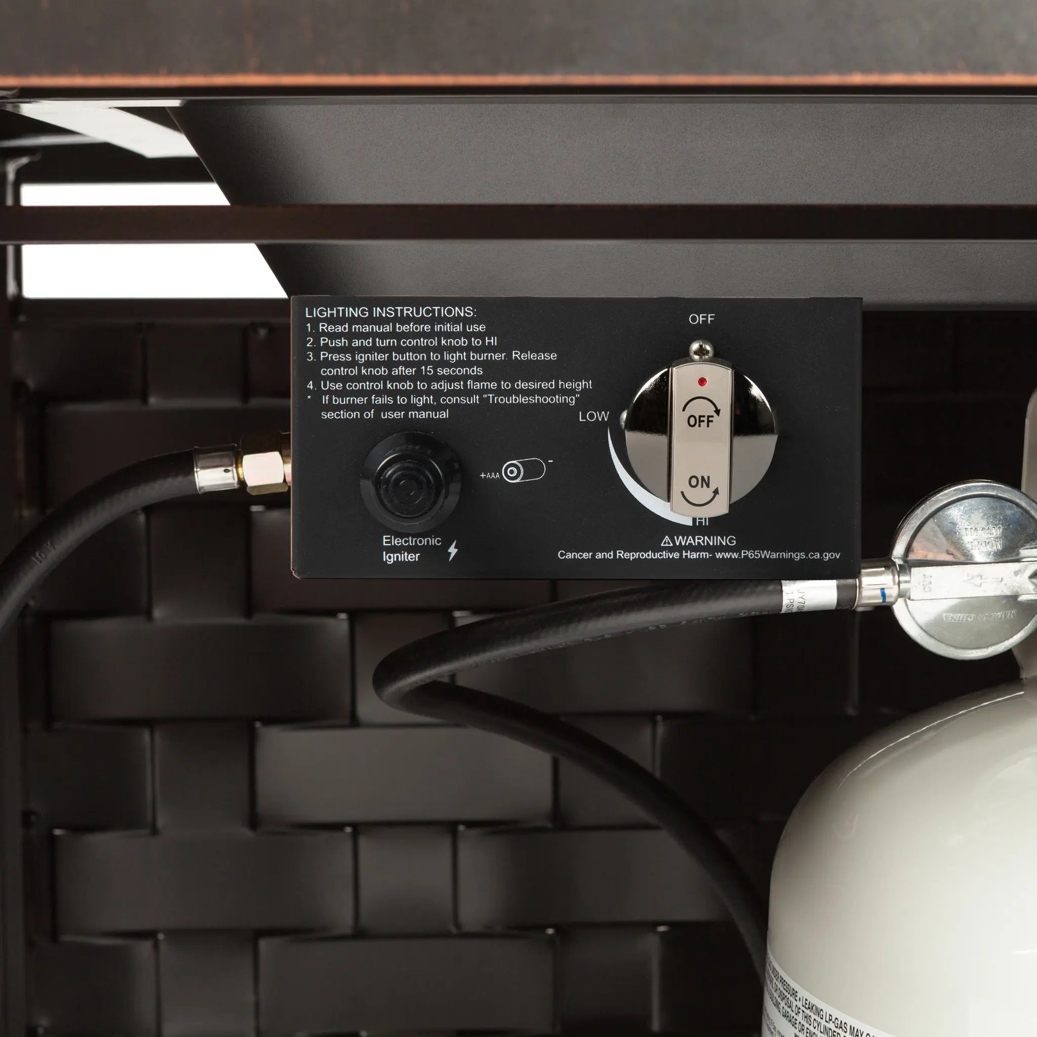 Armstrong 42" Square Basketweave Aluminum Convertible Gas Fire Pit Table Fire Sense/Balkene Home