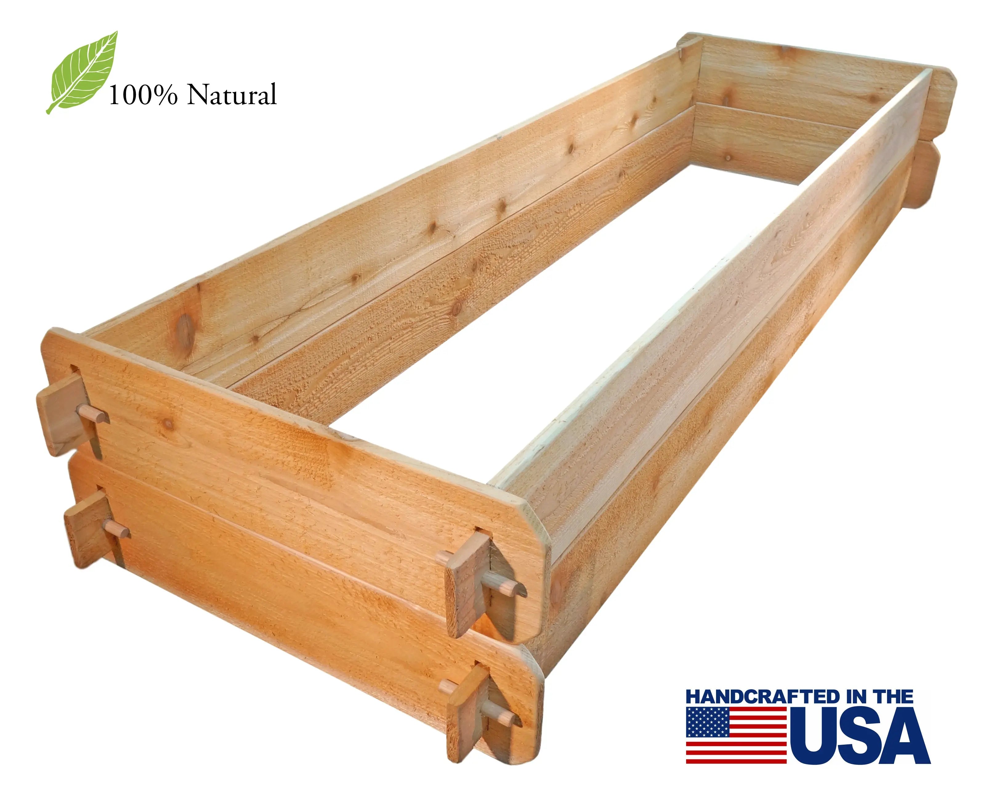 Timberlane Gardens Raised Garden Bed Kit Double Deep (Two 2x6) Select Cedar Timberlane Gardens