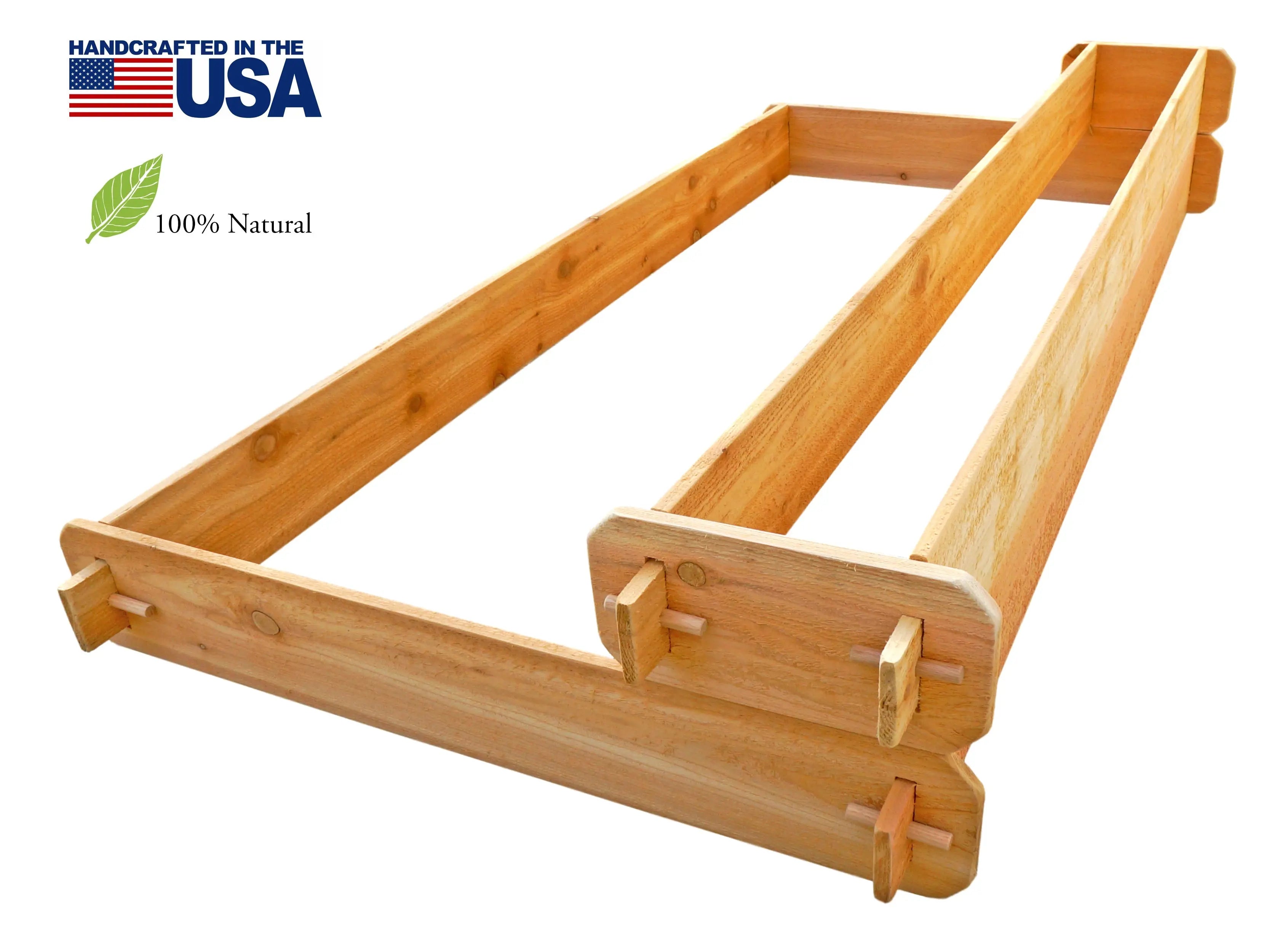 Timberlane Gardens Raised Garden Bed Kit 2 Tiered (1x6 3x6) Select Cedar Timberlane Gardens