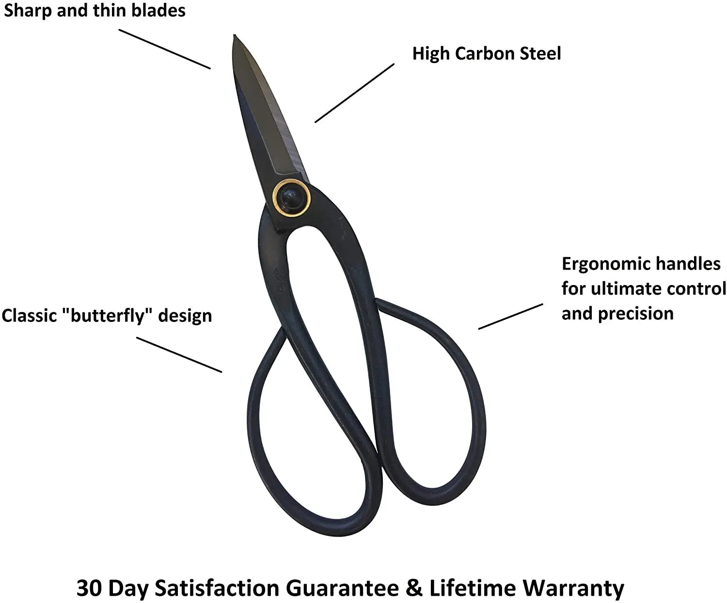 Bonsai Pruning Shears Scissors 200mm Garden Guru