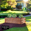 Timberlane Gardens Raised Garden Bed Kit Double Deep (Two 2x4) Select Cedar Timberlane Gardens