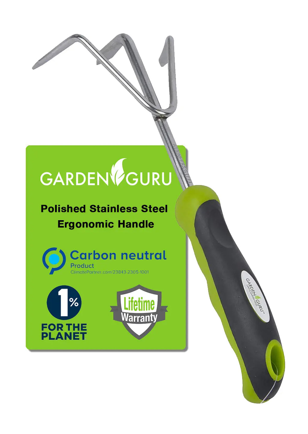 Stainless Steel Garden Hand Cultivator Tool Garden Guru