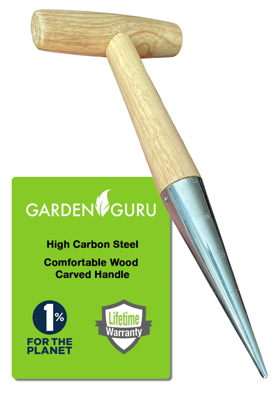Steel Garden Dibber Planting Tool Garden Guru