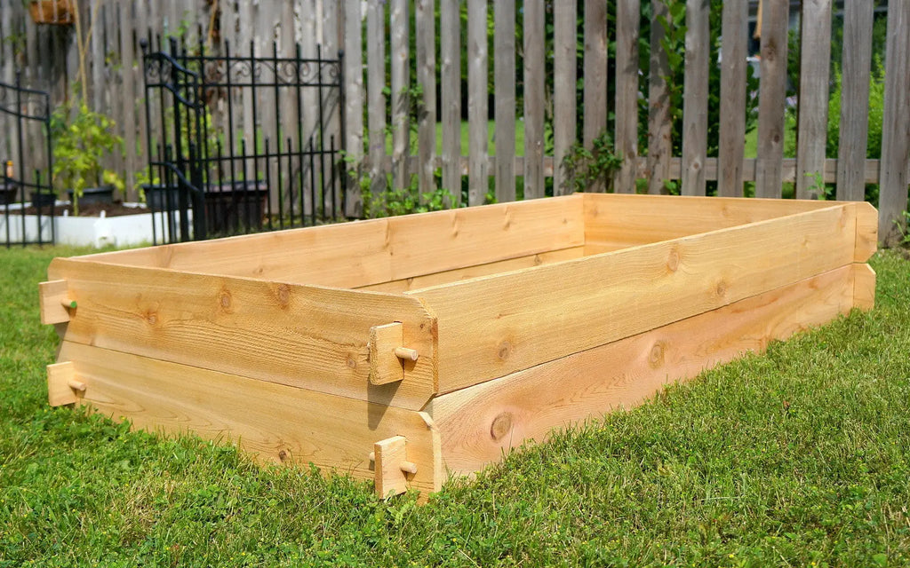 Timberlane Gardens Raised Garden Bed Kit Double Deep (Two 3x6) Select Cedar Timberlane Gardens
