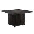 Dalton 40" Square Woven Aluminum Convertible Gas Fire Pit Table Fire Sense/Balkene Home