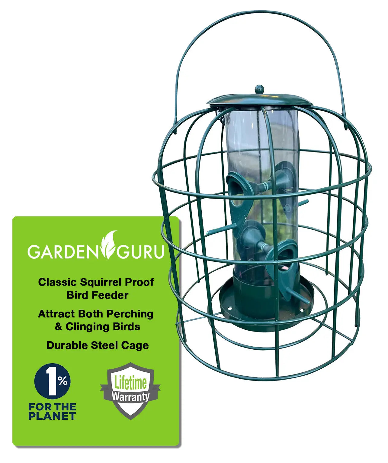 Squirrel Resistant Tube Bird Feeder Garden Guru