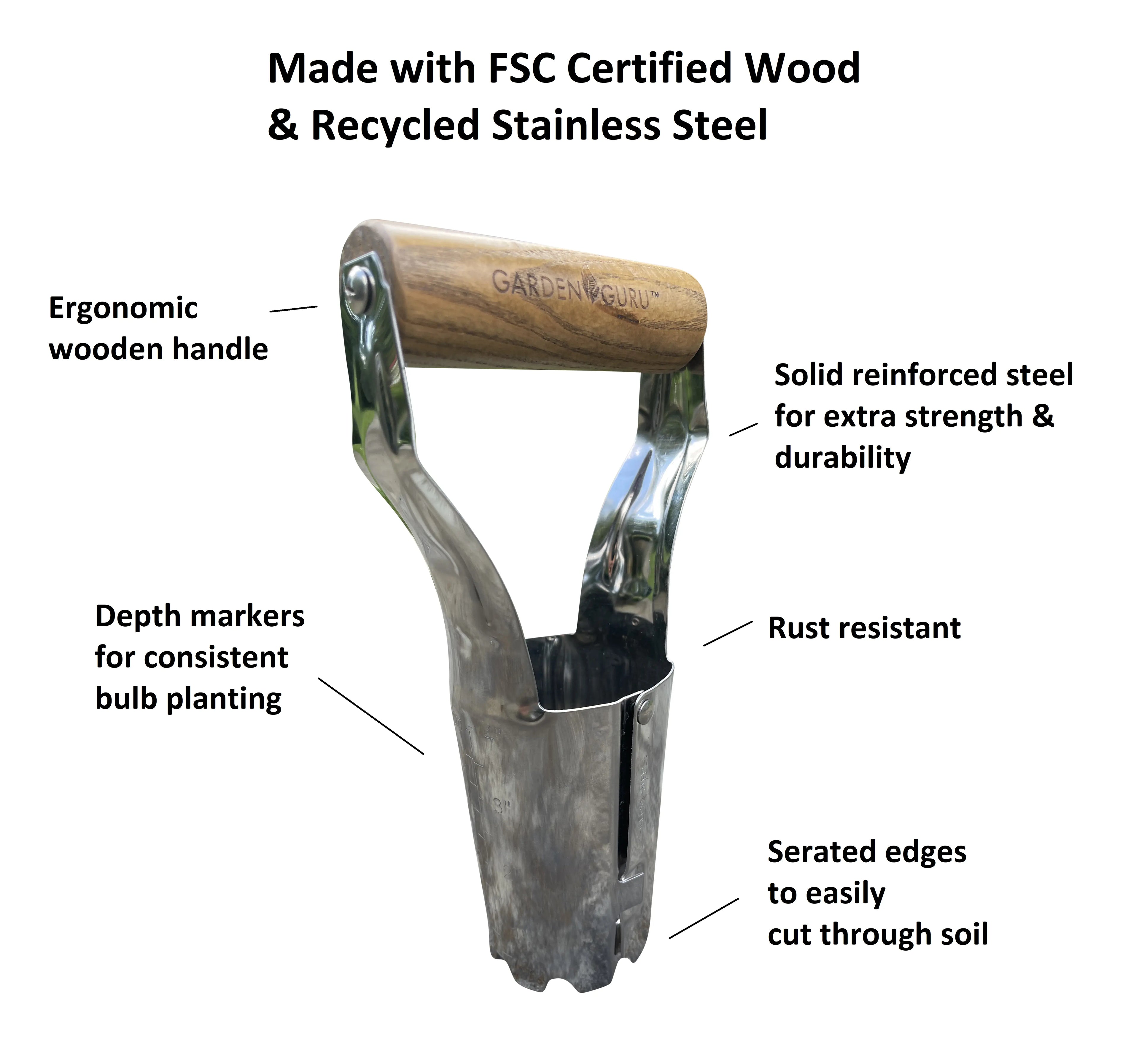 Stainless Steel Garden Bulb Planter Garden Guru