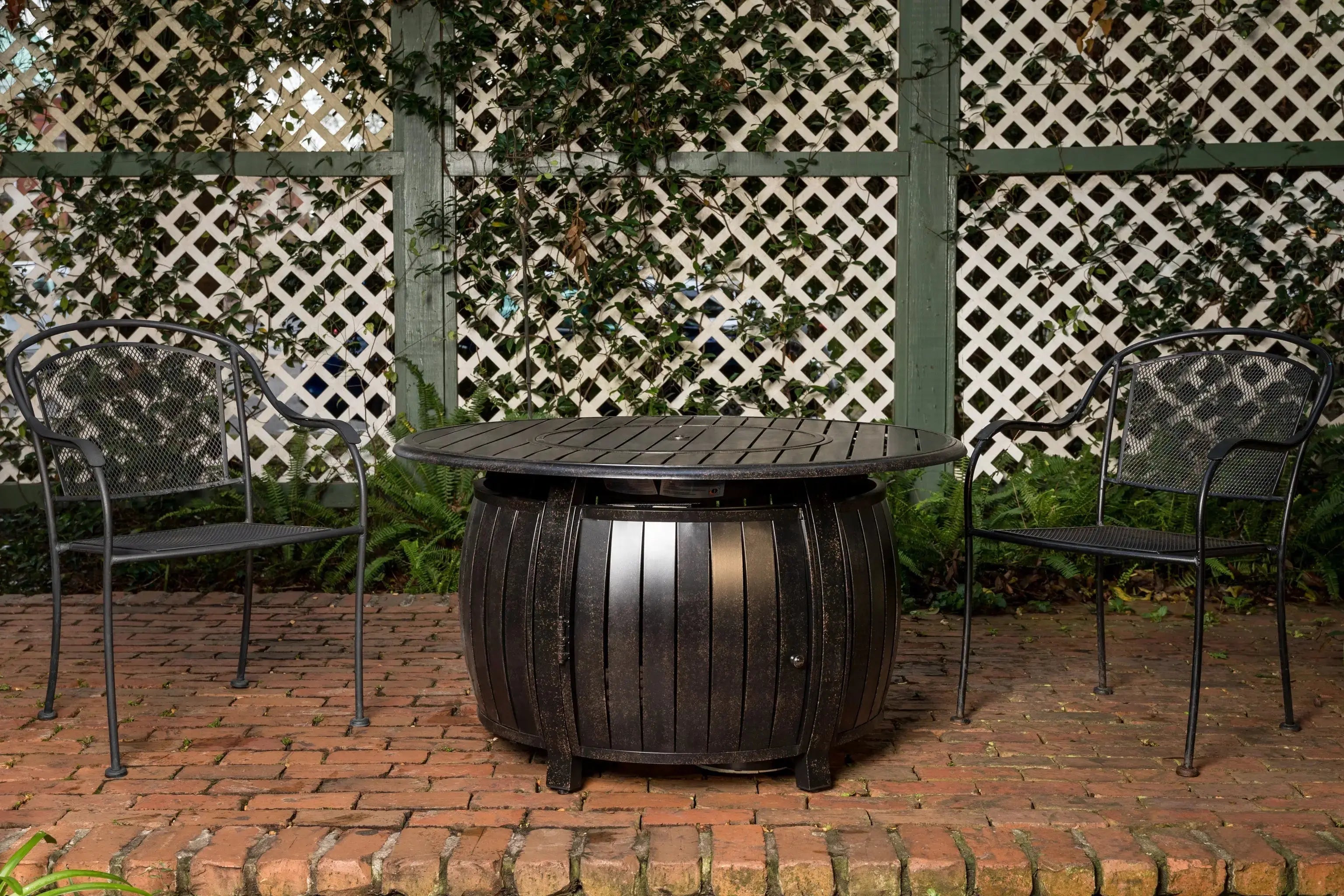 Grand Cooper 44" Round Aluminum Convertible Gas Fire Pit Table Fire Sense/Balkene Home