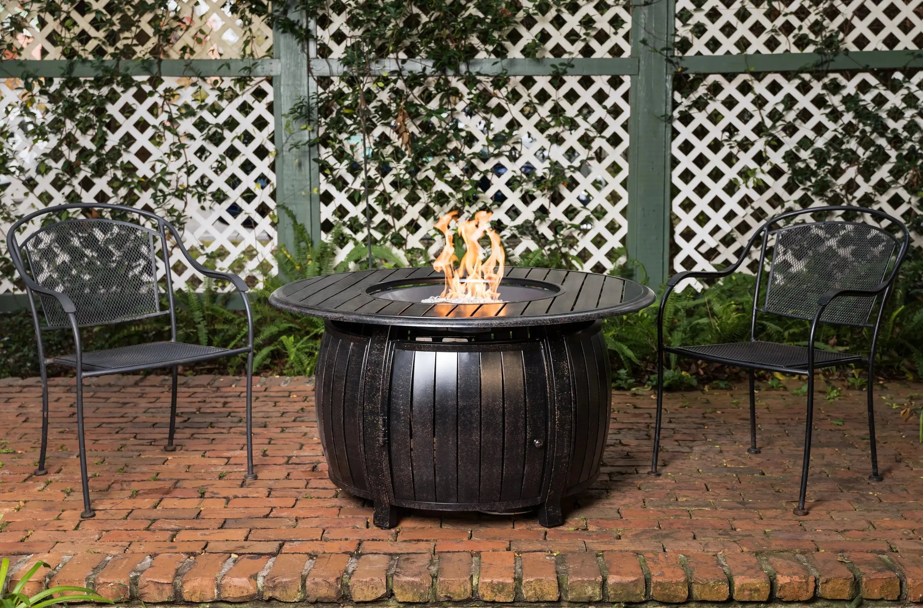Grand Cooper 44" Round Aluminum Convertible Gas Fire Pit Table Fire Sense/Balkene Home