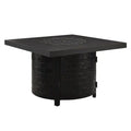 Henley 40" Round Aluminum Basketweave Convertible Gas Fire Pit Table Fire Sense/Balkene Home