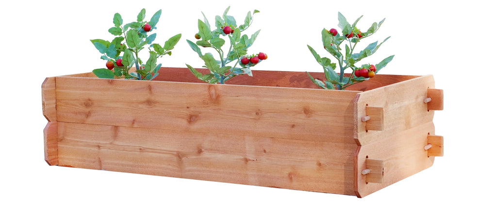 Timberlane Gardens Raised Garden Bed Kit Double Deep (Two 2x4) Select Cedar Timberlane Gardens