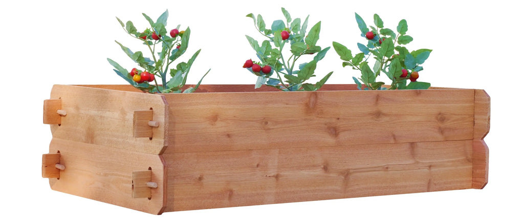 Timberlane Gardens Raised Garden Bed Kit Double Deep (Two 2x4) Select Cedar Timberlane Gardens