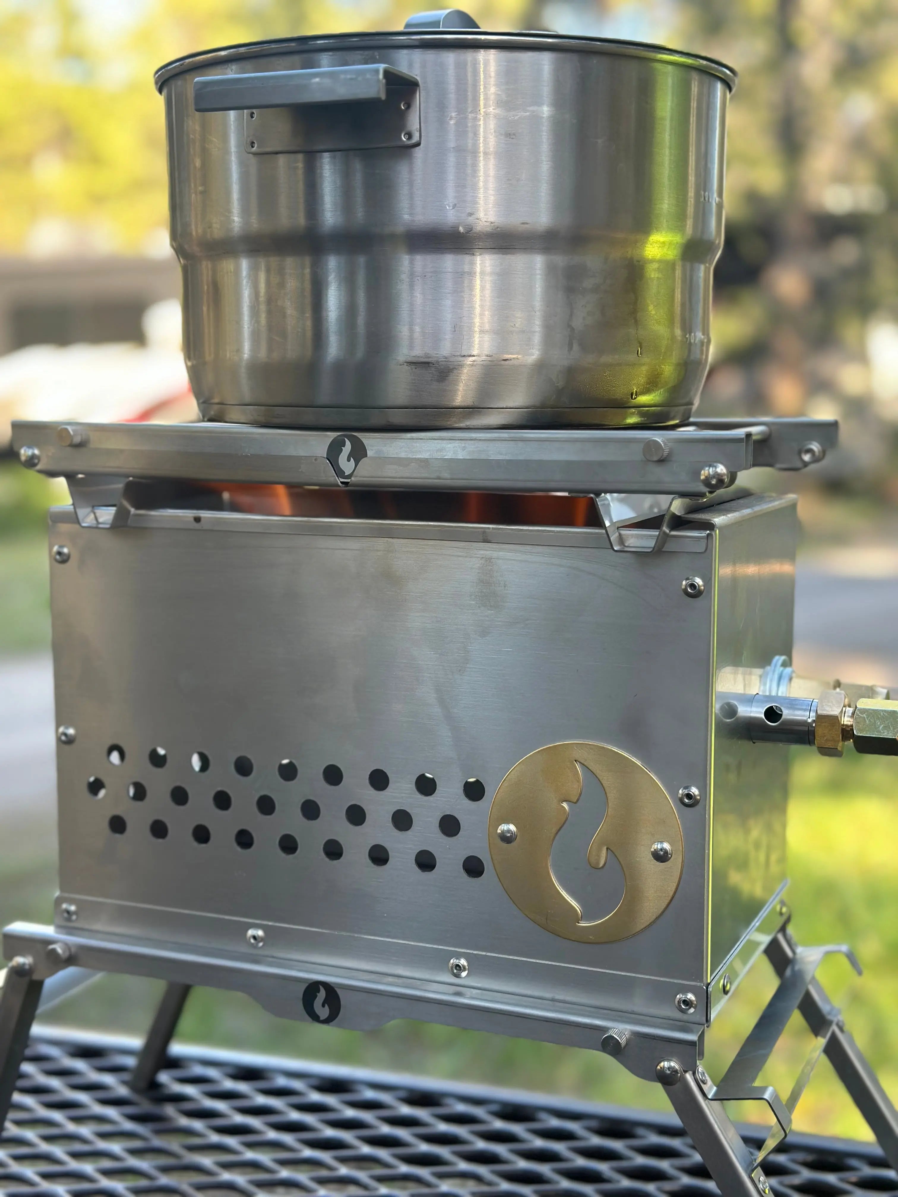 Hekla Combo: Stainless steel perfection to last a lifetime LavaBox Portable Campfire