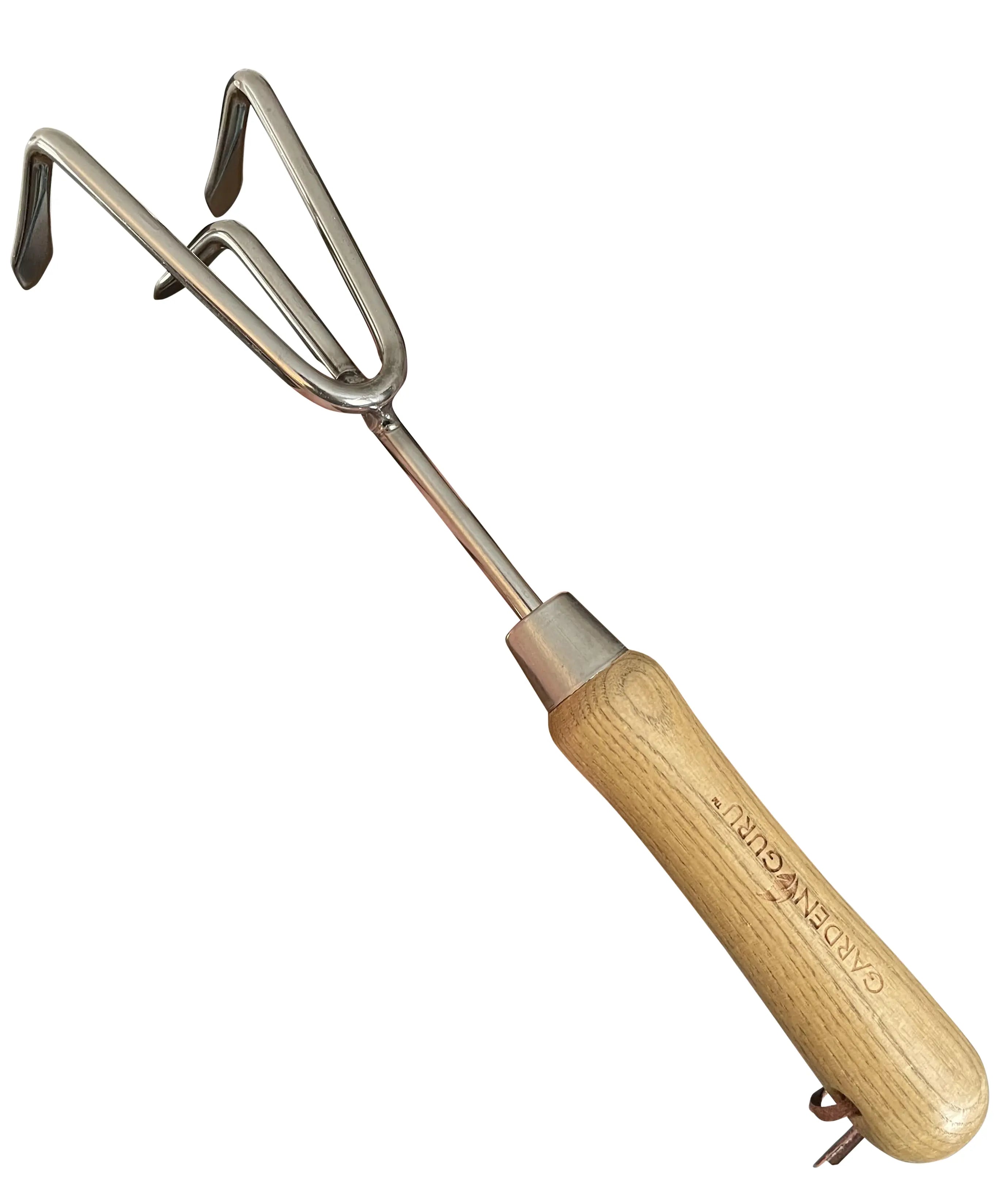 Stainless Steel Garden Cultivator (classic wood handle) Garden Guru