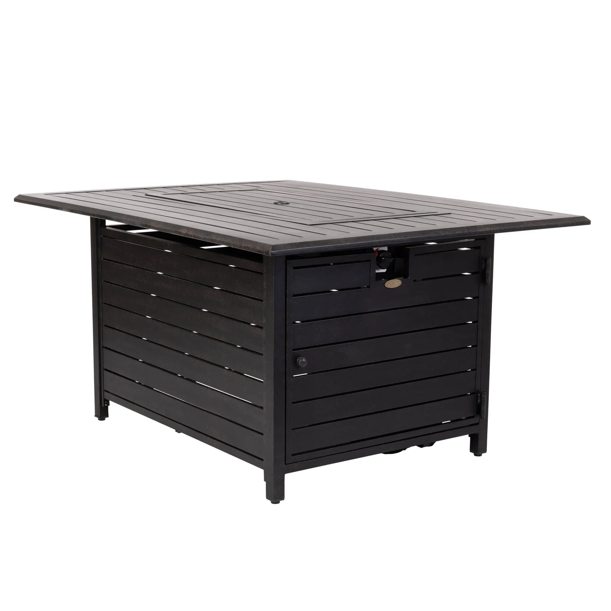 Longmont 48" Rectangular Aluminum Convertible Gas Fire Pit Table Fire Sense/Balkene Home