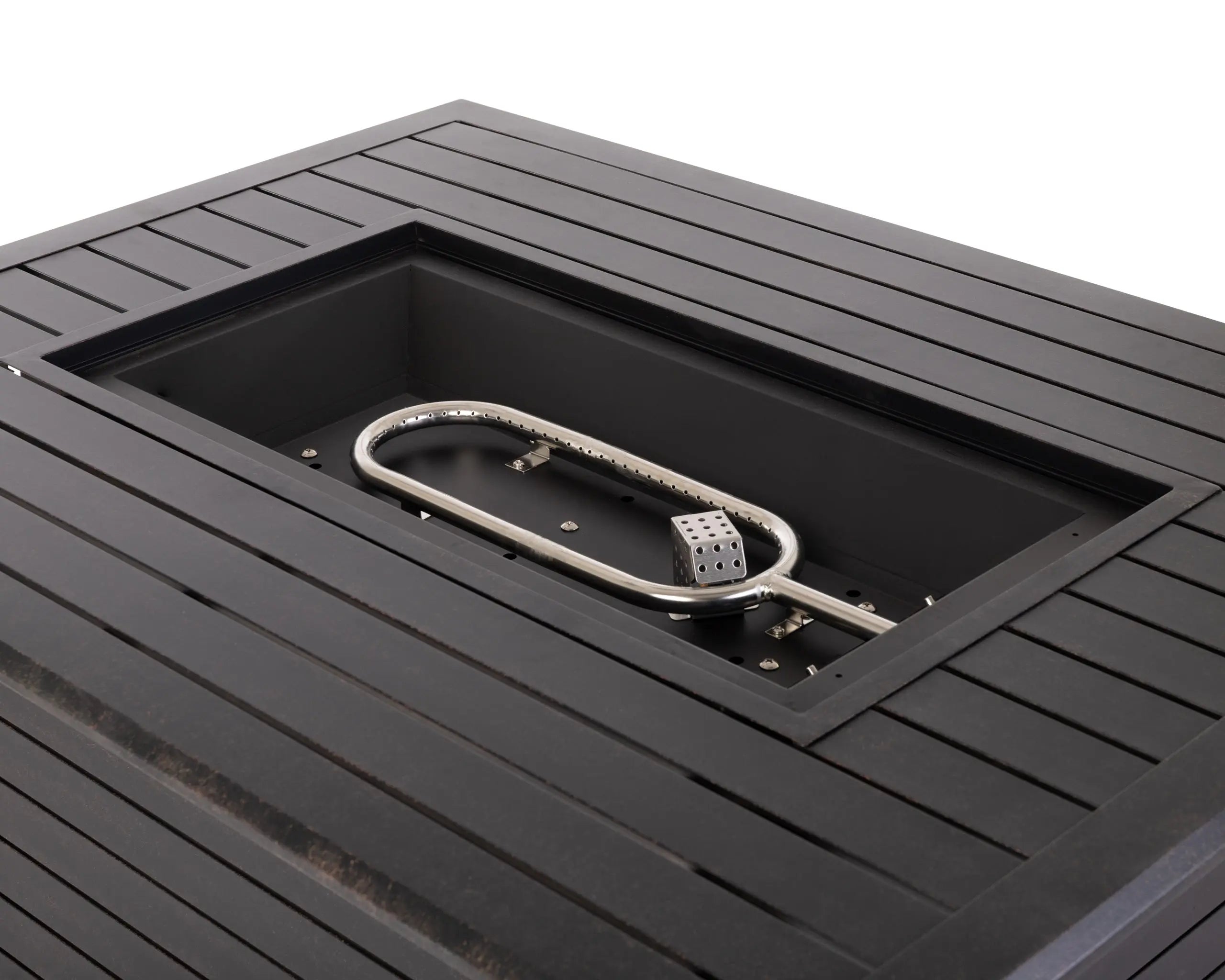 Longmont 48" Rectangular Aluminum Convertible Gas Fire Pit Table Fire Sense/Balkene Home