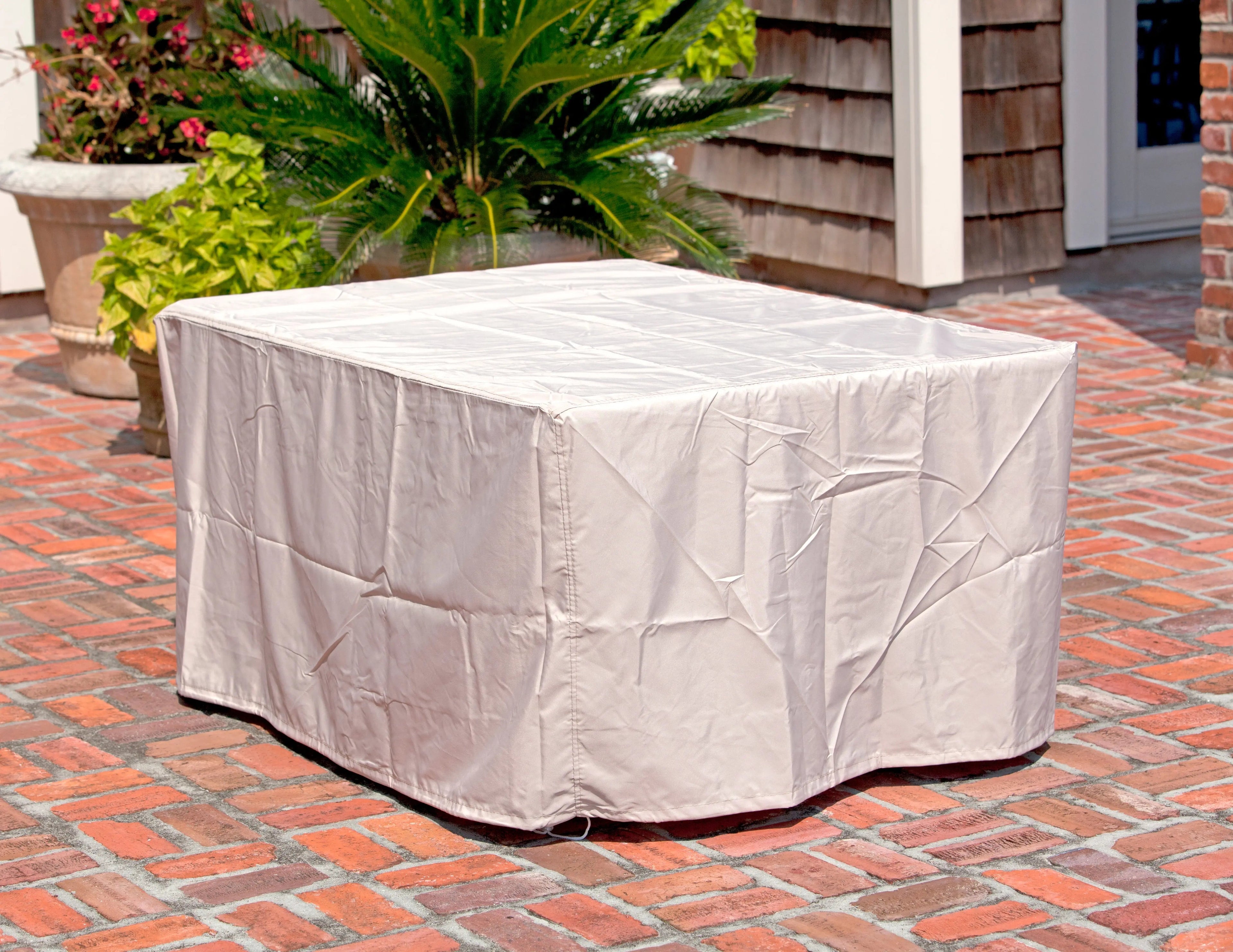 Longmont 48" Rectangular Aluminum Convertible Gas Fire Pit Table Fire Sense/Balkene Home