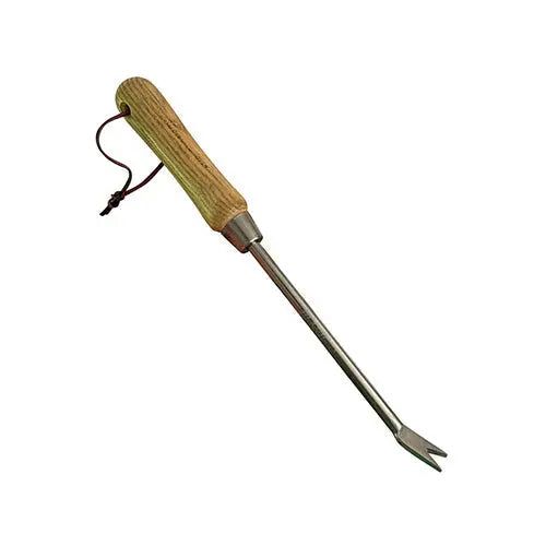 Stainless Steel Garden Dandelion Weeder (classic wood handle) Garden Guru