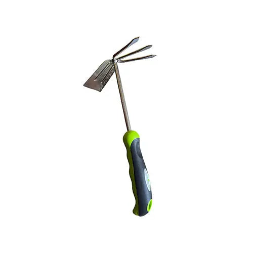 2-in-1 Garden Cultivator Rake Hoe Tiller Tool Garden Guru