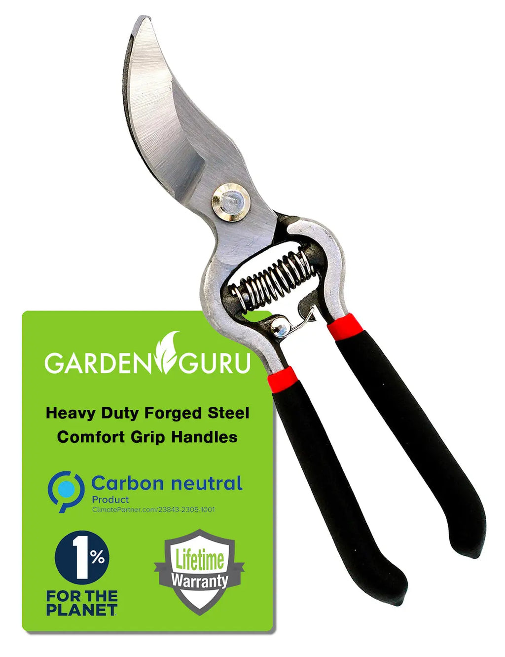Classic Bypass Pruning Shears Clippers (Black) Garden Guru