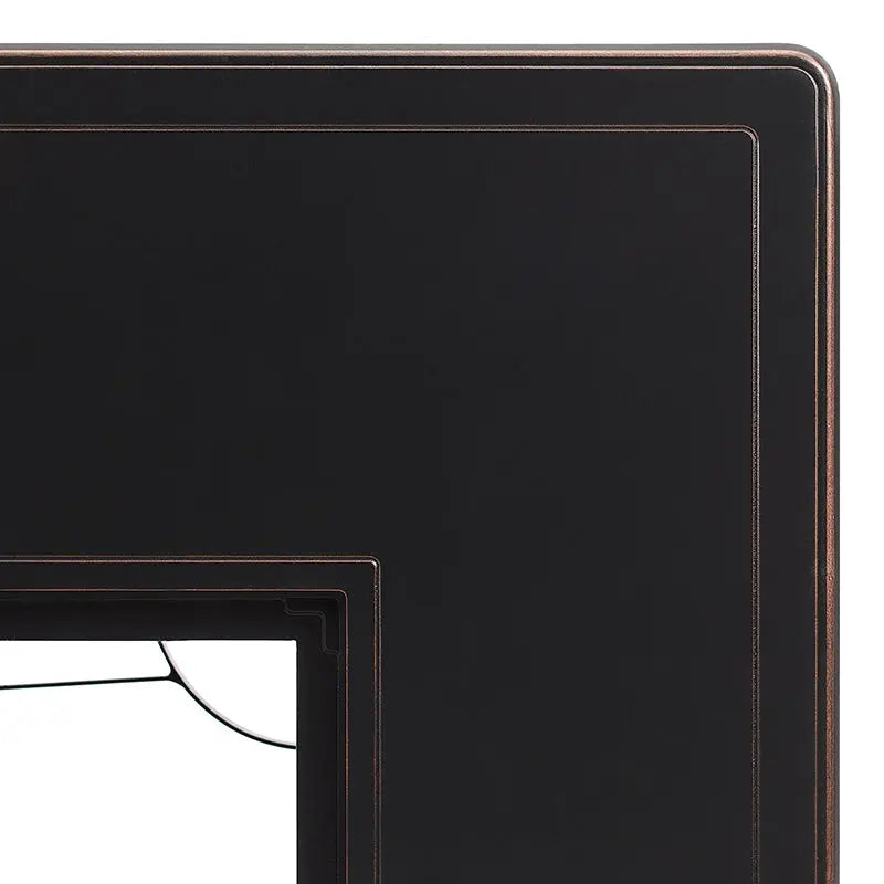 Preston 44" Rectangular Basketweave Aluminum Convertible Gas Fire Pit Table Fire Sense/Balkene Home