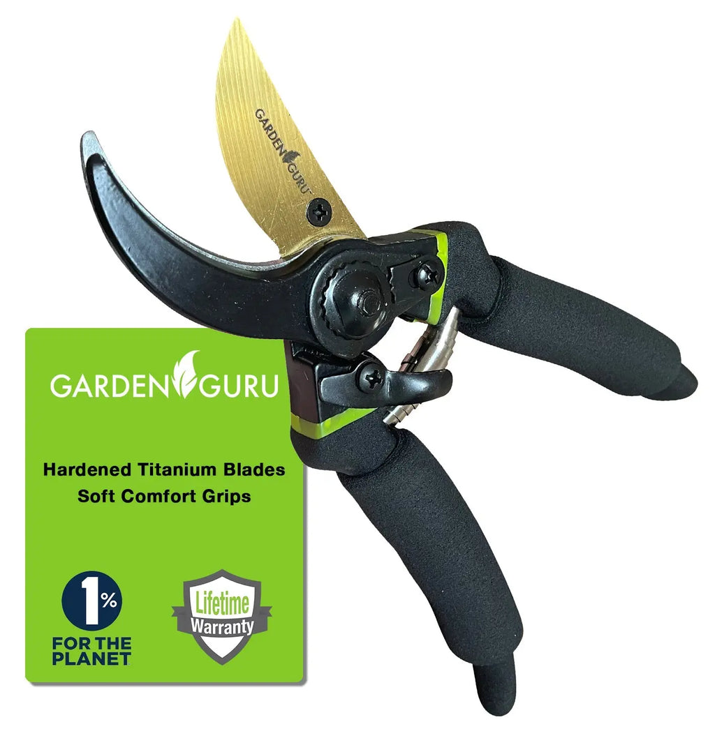 Titanium Soft Grip Garden Pruning Shears Clippers Garden Guru