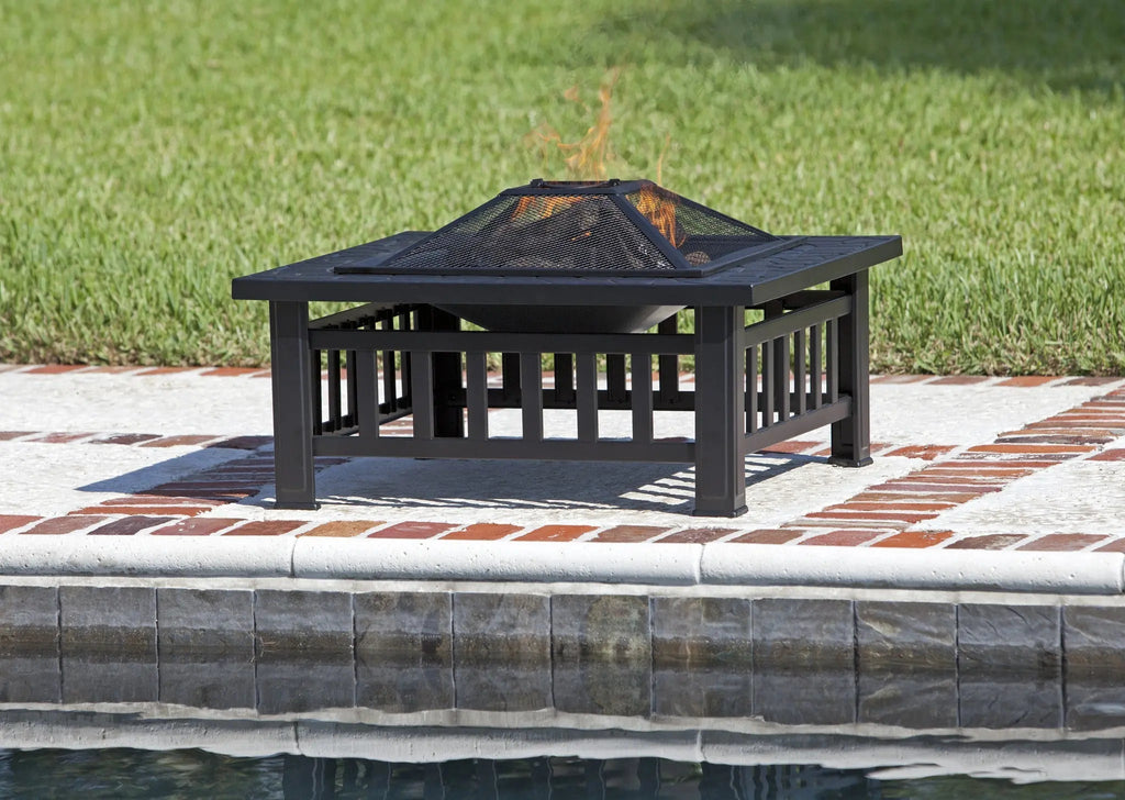 Stonemont Square Fire Pit Fire Sense/Balkene Home